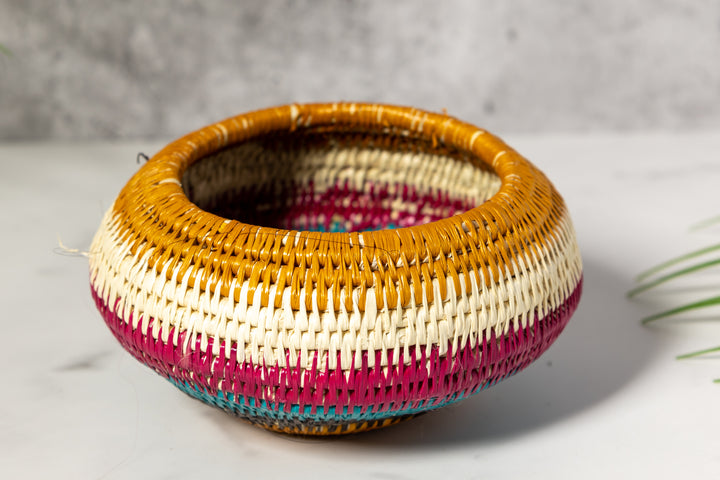 Rainbow Colors Basket With Top