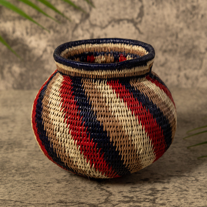 Spinner Swirl Of Earth Colors Rainforest Basket