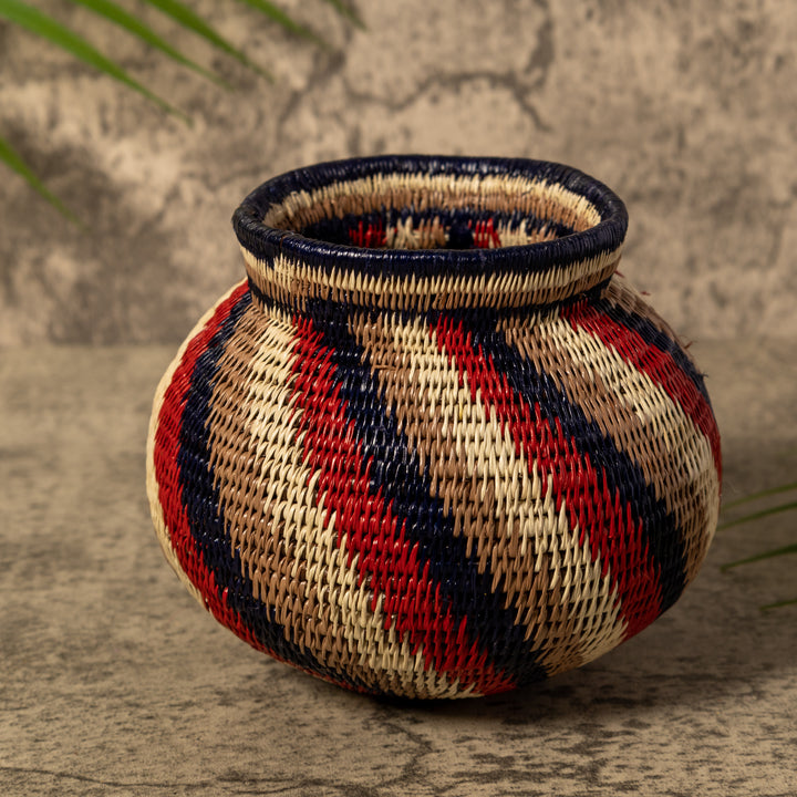 Spinner Swirl Of Earth Colors Rainforest Basket