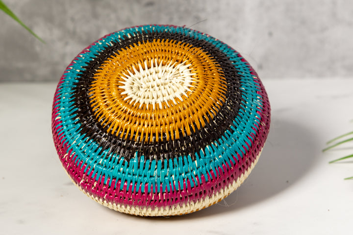Rainbow Colors Basket With Top