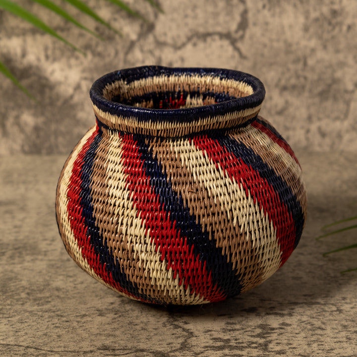Spinner Swirl Of Earth Colors Rainforest Basket
