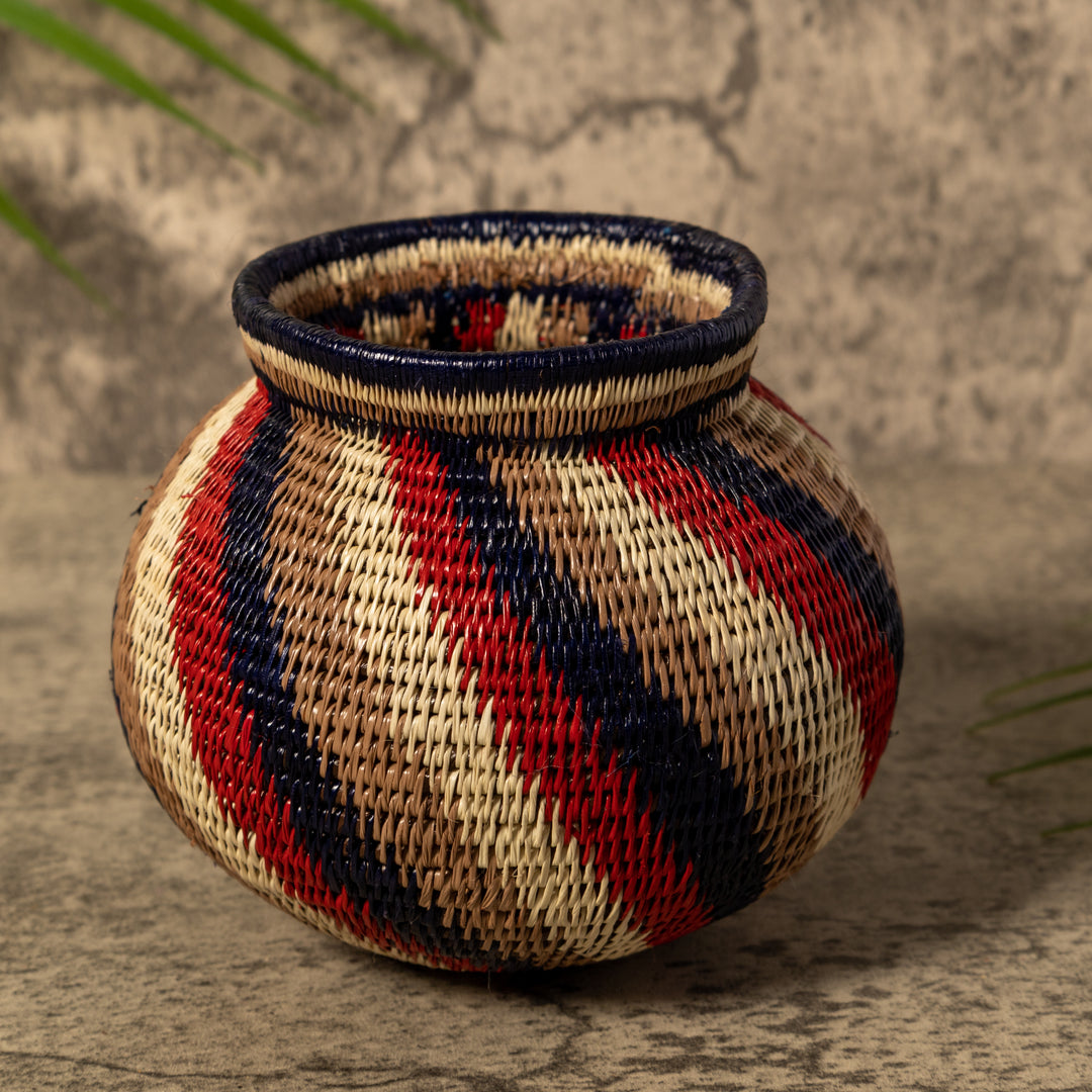 Spinner Swirl Of Earth Colors Rainforest Basket