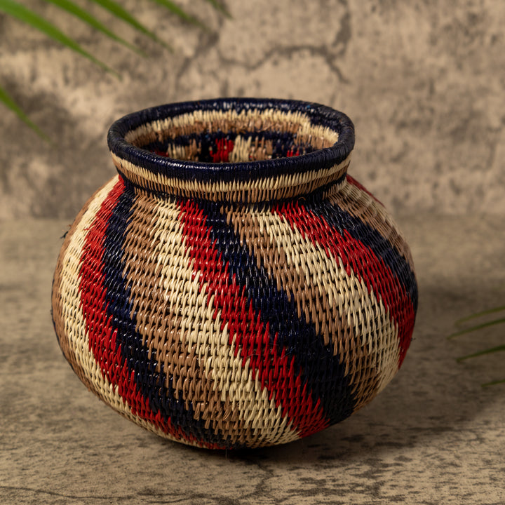Spinner Swirl Of Earth Colors Rainforest Basket