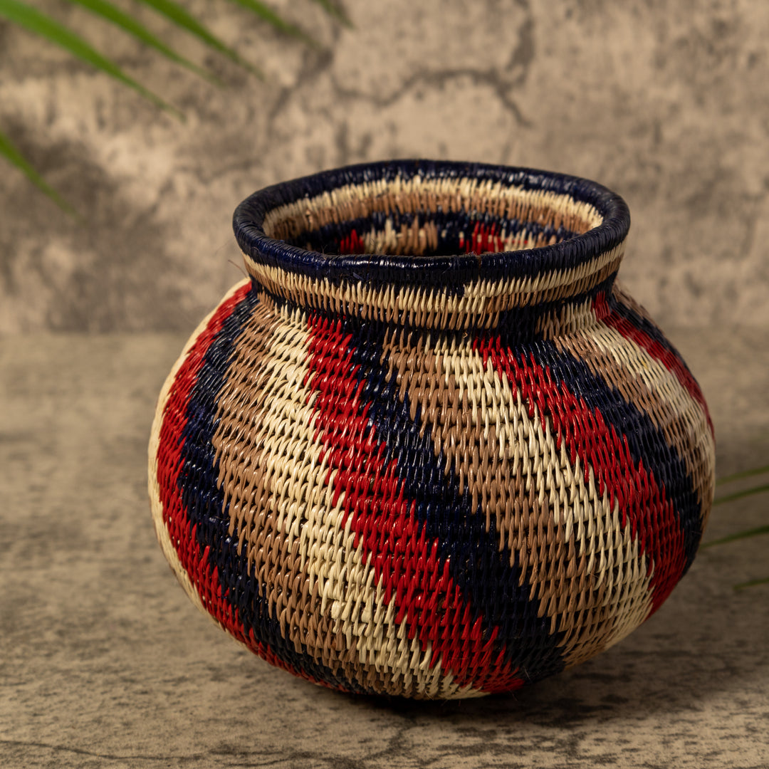 Spinner Swirl Of Earth Colors Rainforest Basket