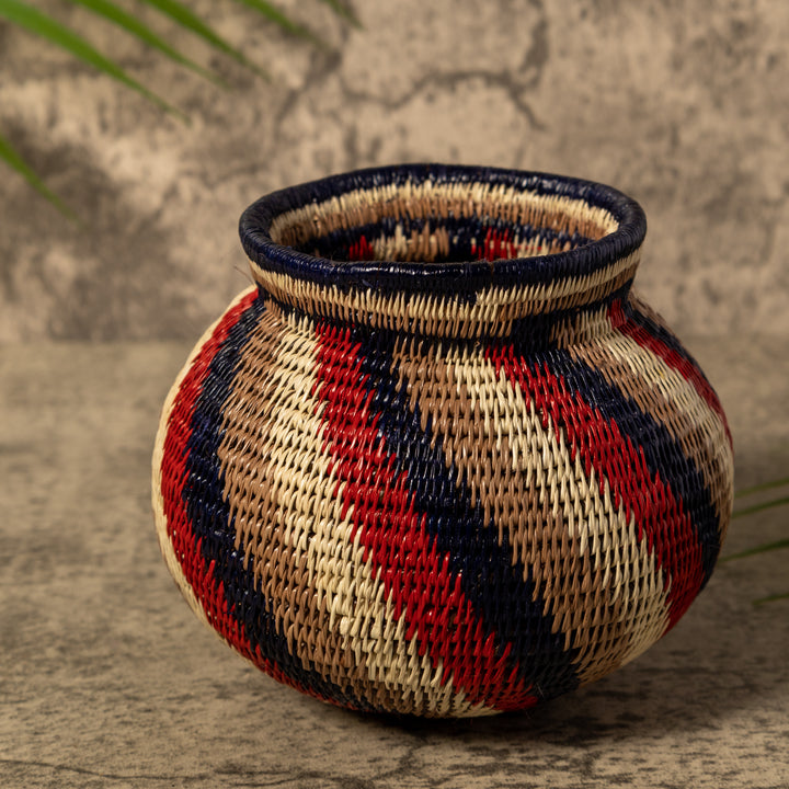 Spinner Swirl Of Earth Colors Rainforest Basket