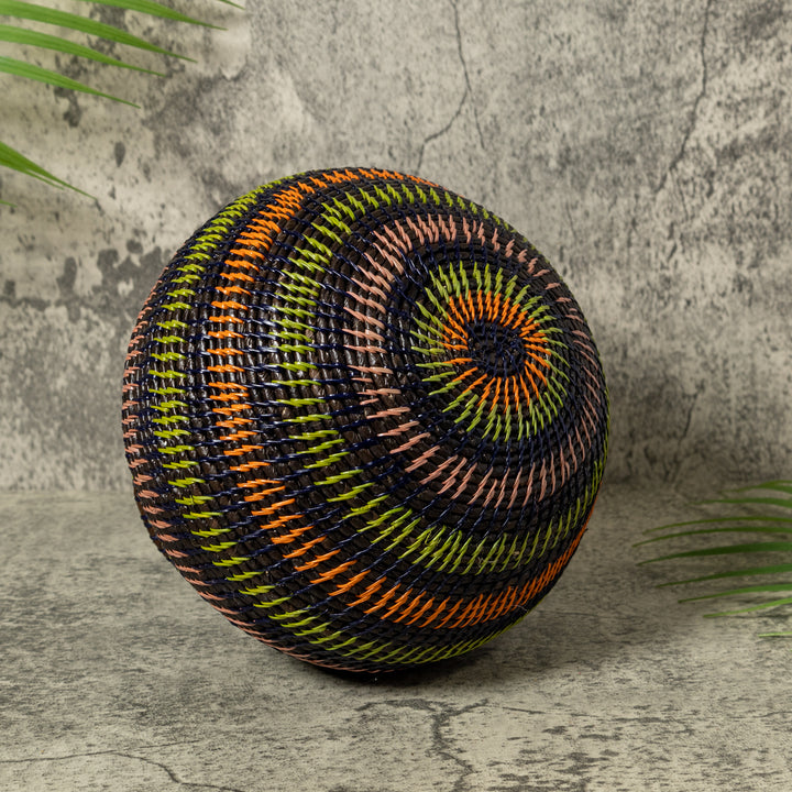 Dark Jungle Rings Rainforest Basket