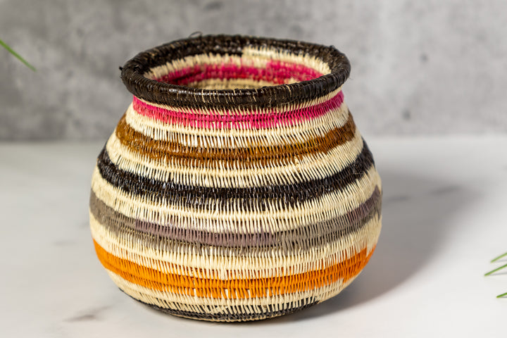 Multi-Color Ring Design Rainforest Basket