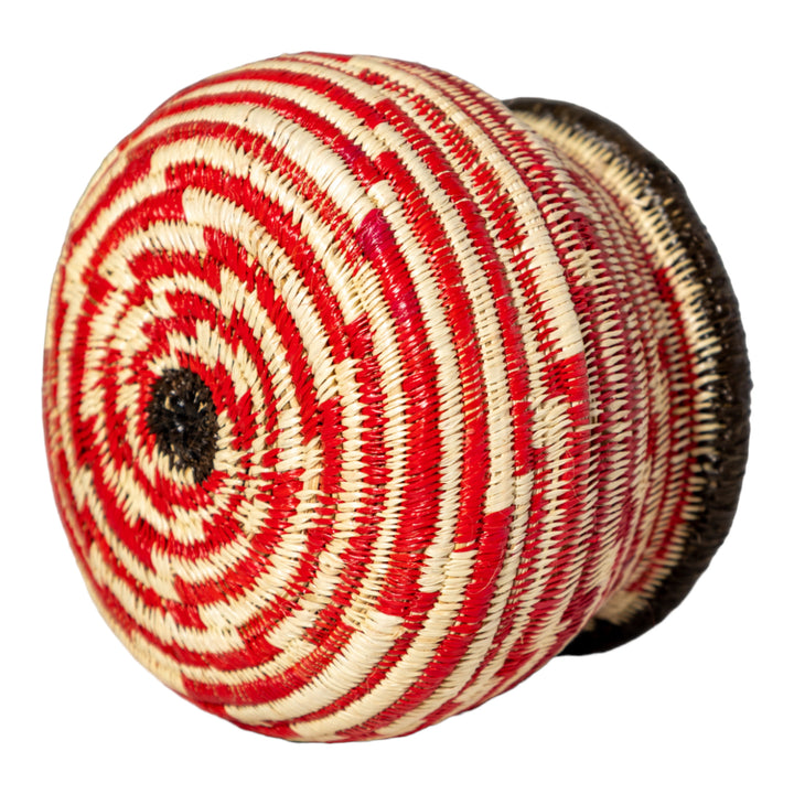 Small Red And White Staircase Rainforest Basket