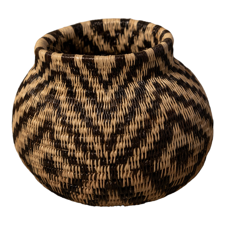 Brown And Black Criscross Rainforest Basket
