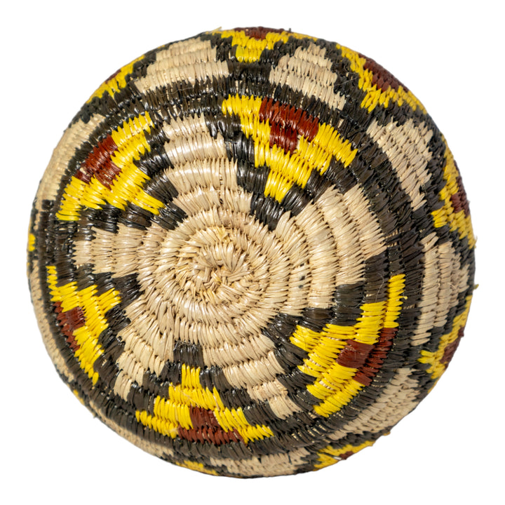 Small Red Black And Gray Diamond Woven Rainforest Basket