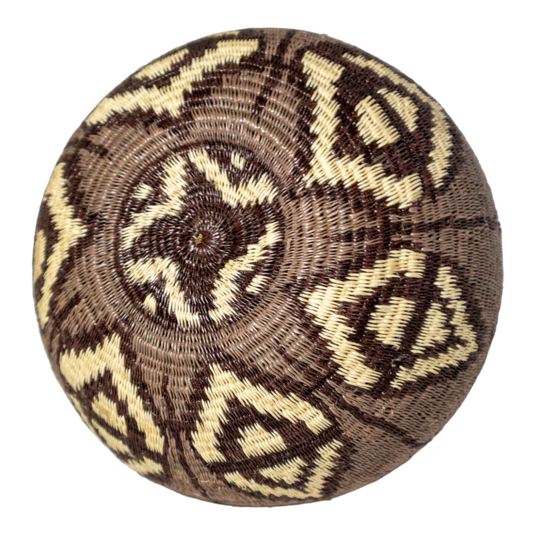 Black Gray And White Diamond Woven Basket