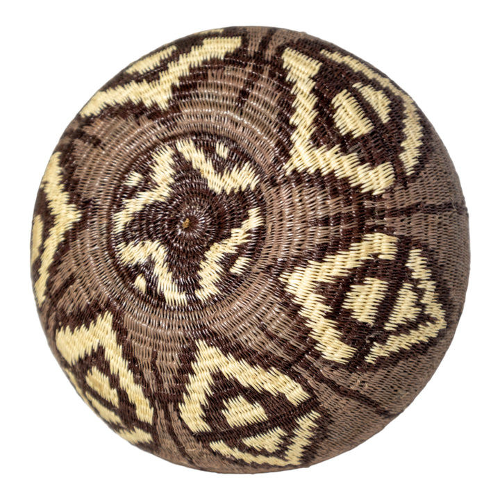 Black Gray And White Diamond Woven Basket