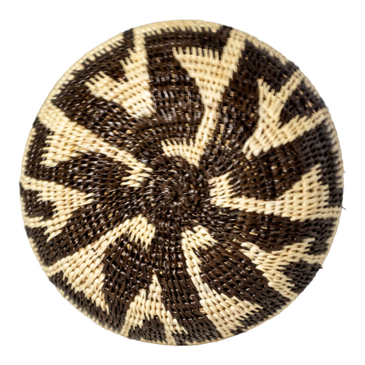 Black And White Staircase Woven Basket