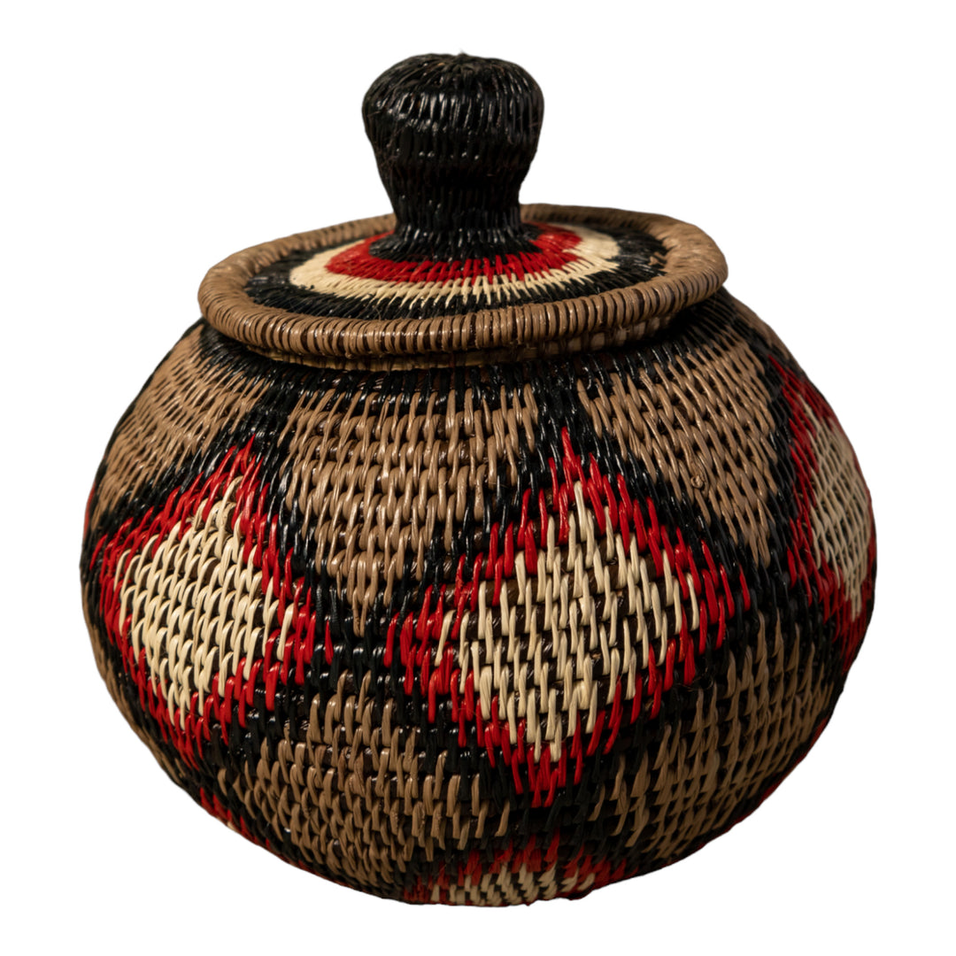 Diamond Design Rainforest Basket With Top