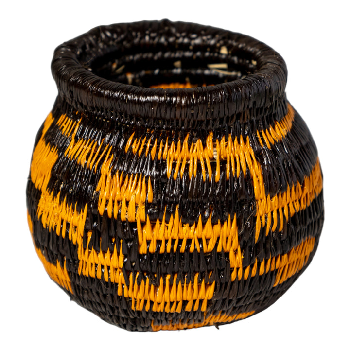 Small Gold And Black Rainforest Basket
