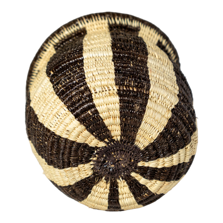 Small Black And White Stripe Rainforest Basket