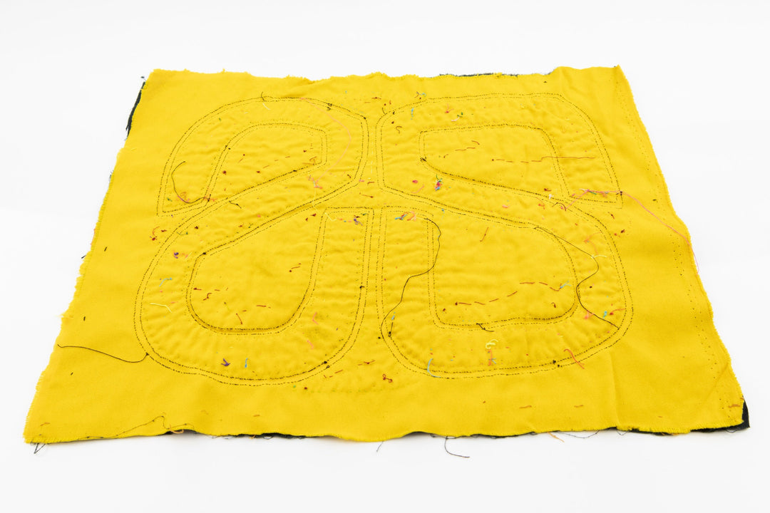 Hand Stitch Dog Face Panama Mola Textile art, Latin American wall art, Boho Wall Decor, Tapestry, Rainforest Decor, Geometric