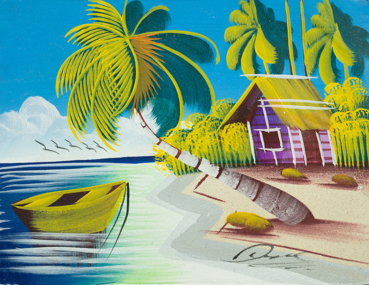 Haitian Painting Seaside Repose