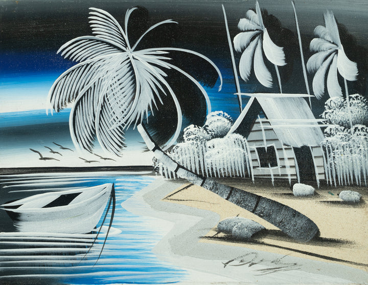 Haitian Painting Lunar Lagoon