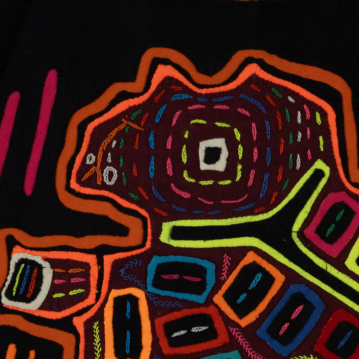 Neon Orange Psychedelic Puppy Dog Mola