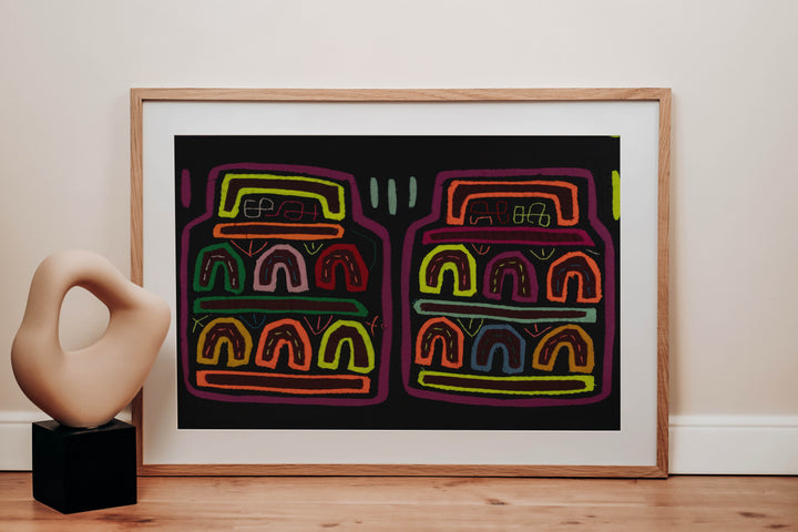 Classic Multi-Color Cookie Jug Mola