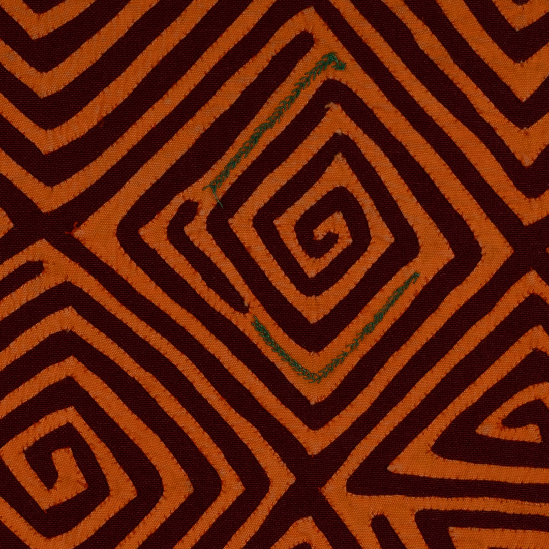Orange And Burgundy Classic Design Mola