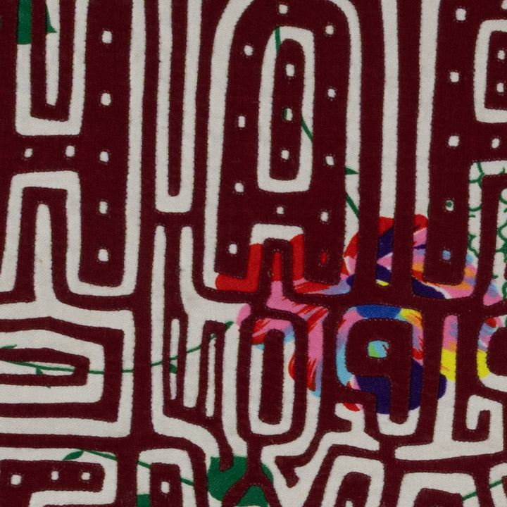 Vintage Red And White Happy New Year Mola