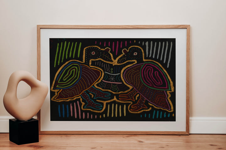 Black And Maroon Rainforest Bird Critters Mola