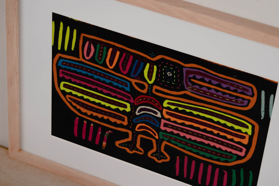 Traditional Black And Orange Thunderbird Mola