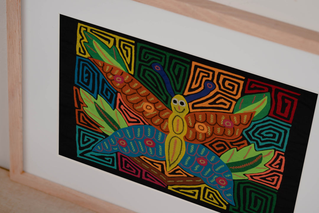 Fantasy Orange And Blue Parrot Bird Mola