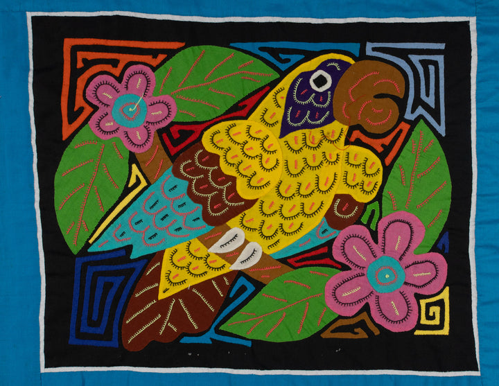 Fantasy Yellow And Green Parrot Bird Mola