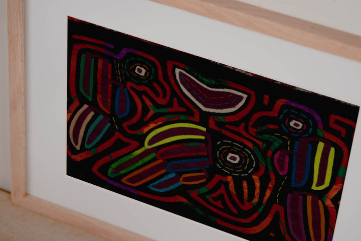 Traditional Black And Red Family Affair Mola