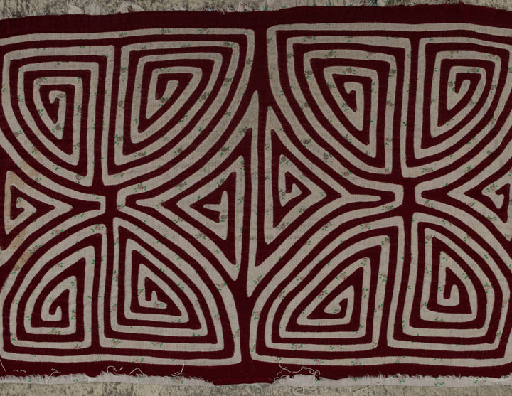 Vintage Burgundy And White Classic Design Mola
