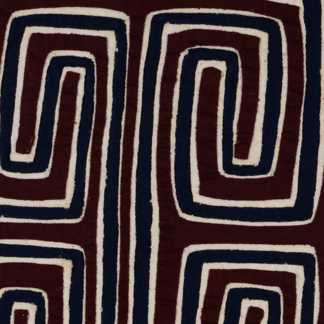 Traditional Burgundy Black And White Classic Design Mola