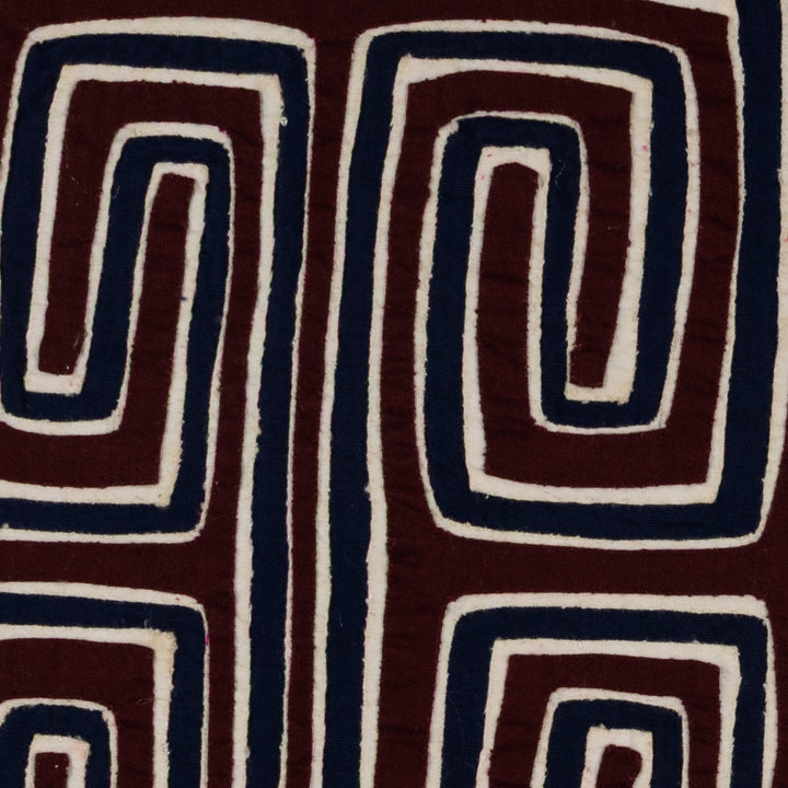 Traditional Burgundy Black And White Classic Design Mola