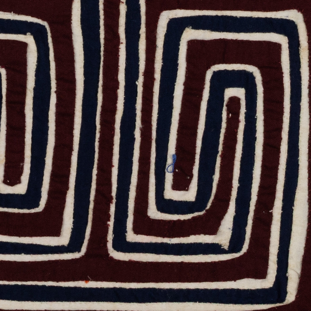Traditional Burgundy Black And White Classic Design Mola