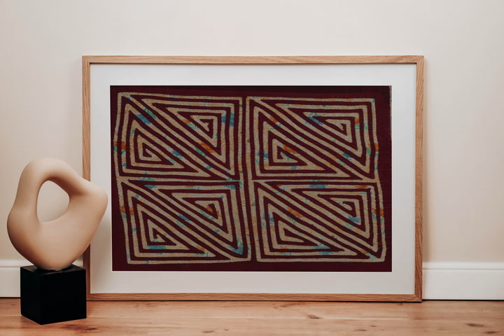 Vintage Background Material ZigZag Mola