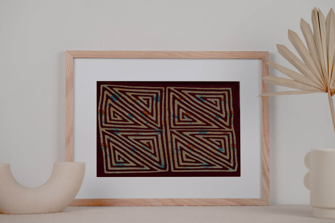Vintage Background Material ZigZag Mola