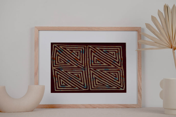 Vintage Background Material ZigZag Mola