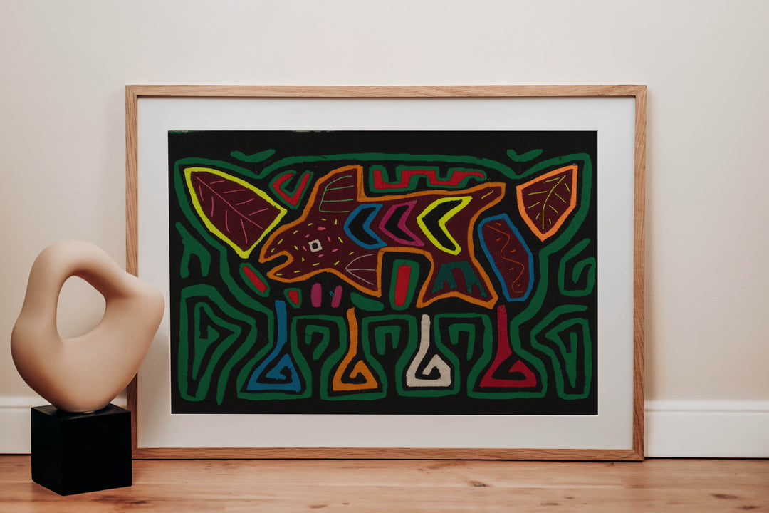 Traditional Green And Burgundy Fish Mola