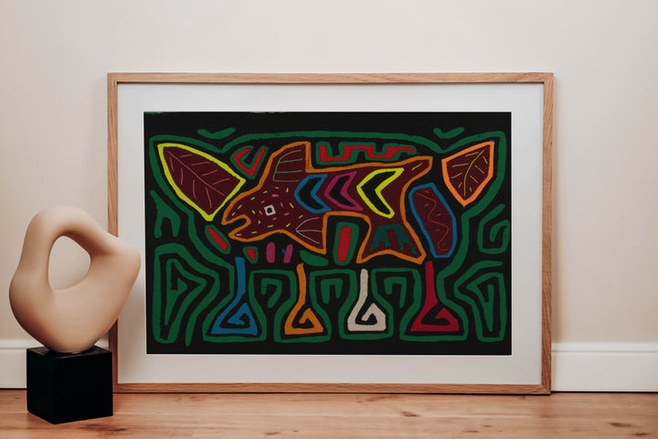 Traditional Green And Burgundy Fish Mola