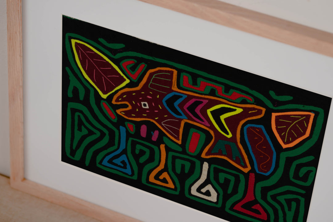 Traditional Green And Burgundy Fish Mola