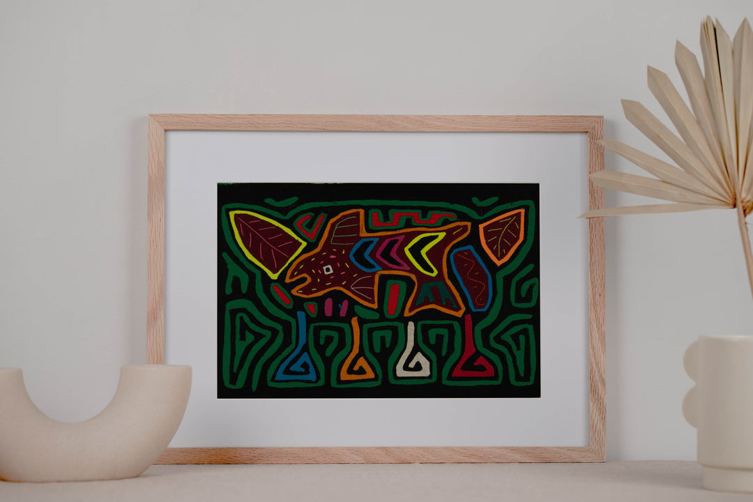 Traditional Green And Burgundy Fish Mola