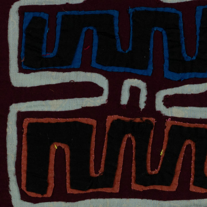 Burgundy And Blue Twin Sister Mola