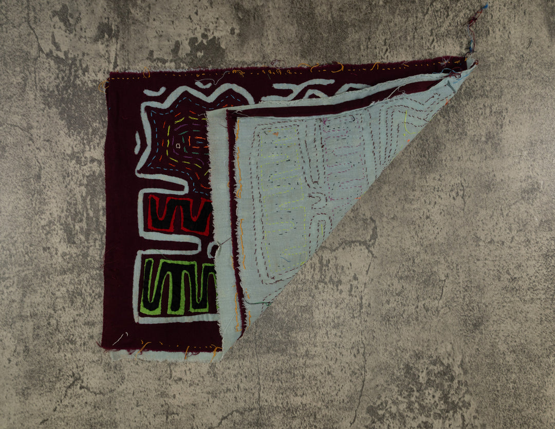 Burgundy And Blue Twin Sister Mola