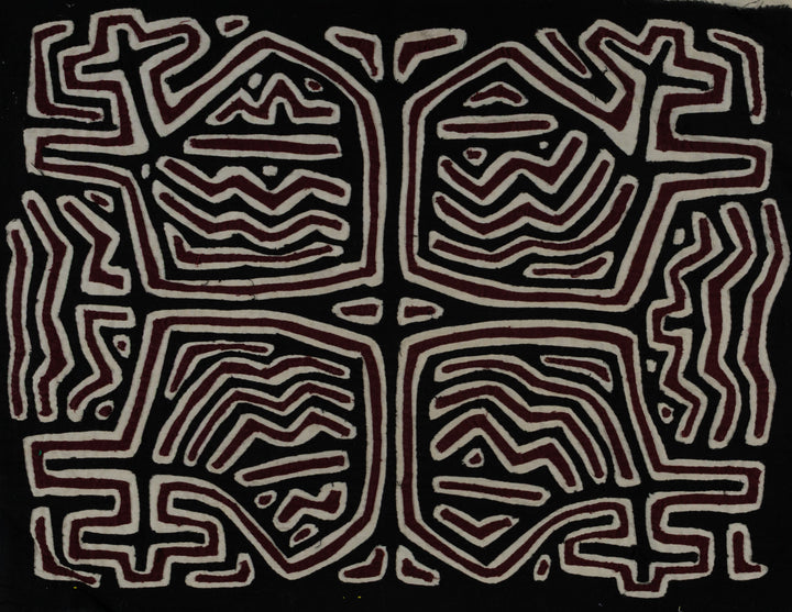 Black White And Maroon Classic Design Mola