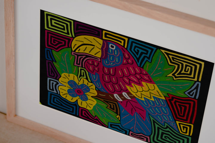 Red And Blue Tropical Keel-billed Toucan Mola