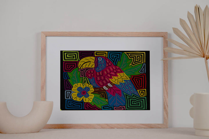 Red And Blue Tropical Keel-billed Toucan Mola
