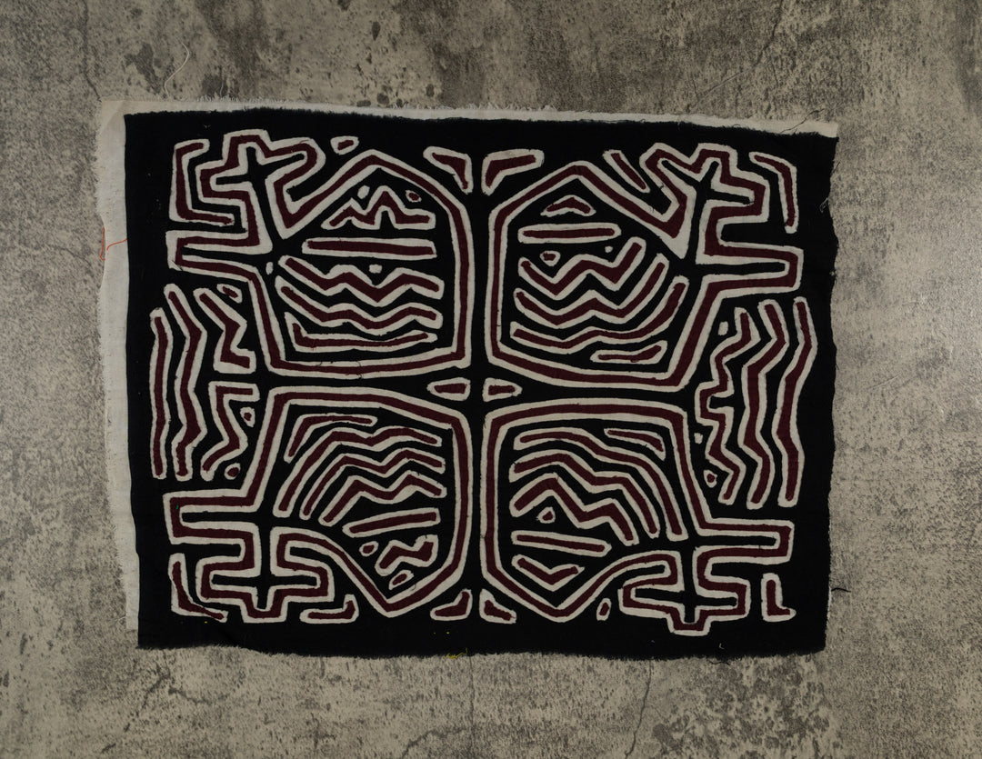 Black White And Maroon Classic Design Mola