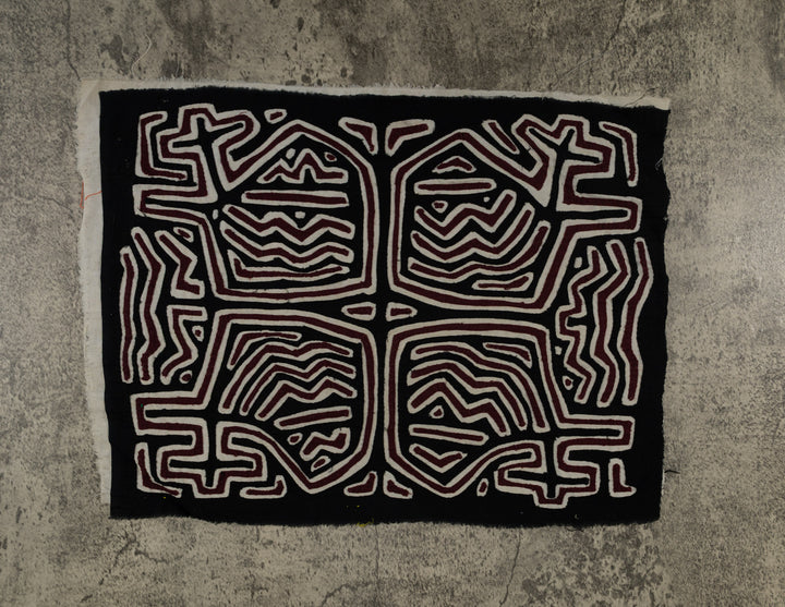 Black White And Maroon Classic Design Mola